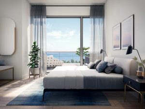 Rise at Lakeshore - rise at stride master bedroom rendering 300x225