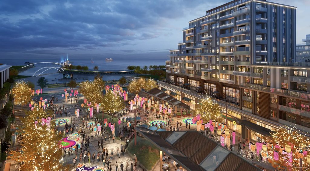What are the amenities offered at the Aquanova condo development in Toronto? - LakeviewVillage LakeviewSquare 1024x565