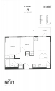 Two Bedroom Floor Plan - FloorPlan 182x300