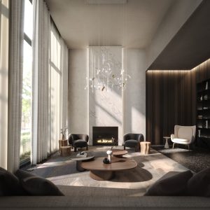 One Delisle- Lobby _ Fireplace - One Delisle Lobby   Fireplace 300x300