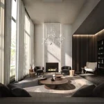 One Delisle- Lobby _ Fireplace
