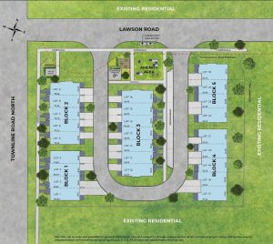 Meadow Towns - Meadow Towns Site Plan 300x268