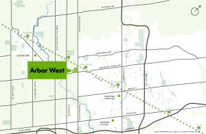 Arbor West - Map - Arbor West Map 300x196