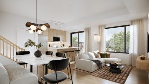 Carding House Towns - Kitchen & Living Room - Carding House Towns Kitchen Living Room 300x169