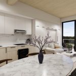 Rendering of the interior of a Studio Suite at Start Condos in Barrie