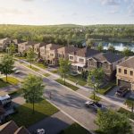 Five Creeks - Aerial Aerial Rendering of Five Creeks Estates